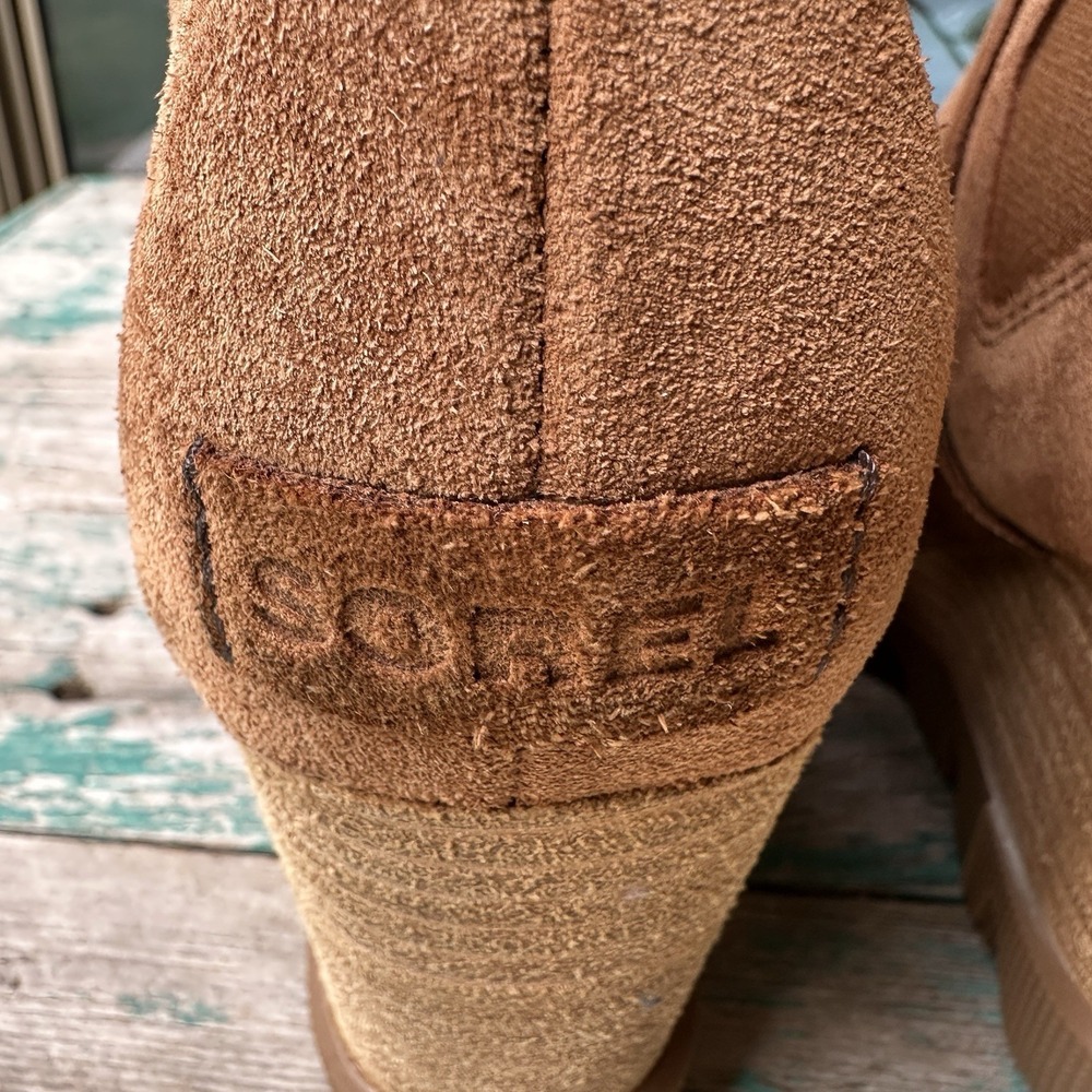 Sorel Joan Uptown Chelsea Boot Women's Size 8 US Velvet Tan Brown 1930921-242 - Picture 13 of 15